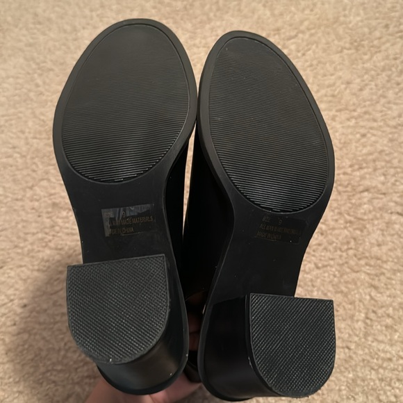 Charlotte Russe Varsity Booties Size 9 Color Black Silver - Picture 10 of 14